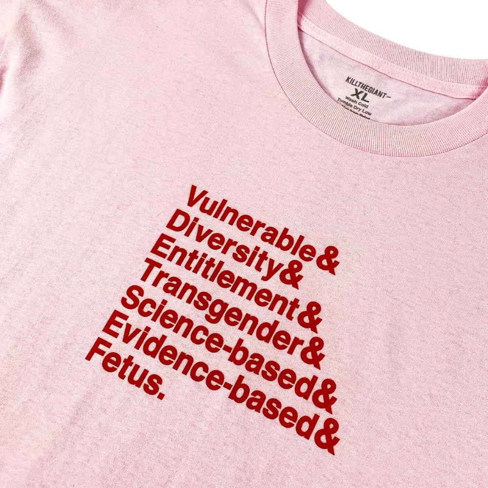 Banned Words Tee (NWOT)